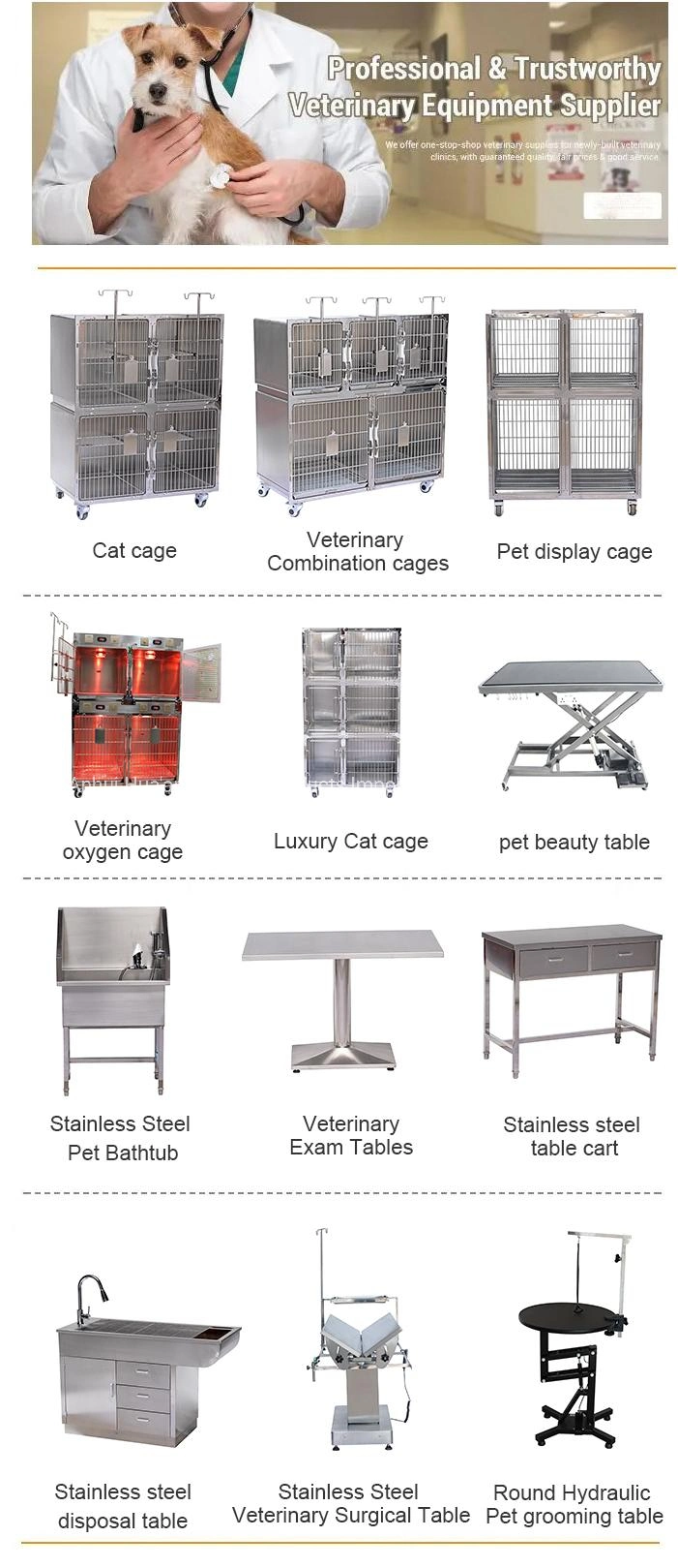 Super Durable Strong Hydraulic Pet Dog Grooming Table with Adjusted Arm