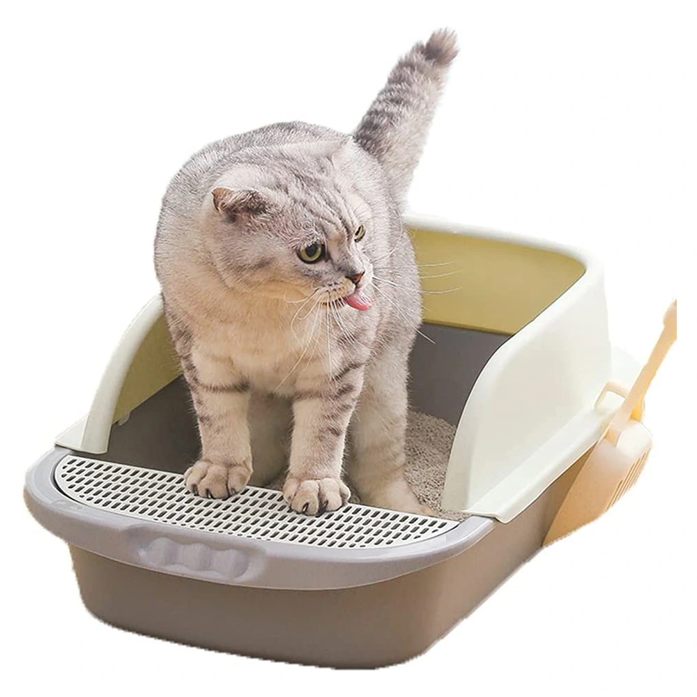 7 Colors Plastic Cat Litter Box Semi Closed Cat Toilet