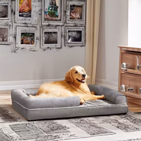 ペット製品ふわふわ長方形低反発マットレスソフト高級三色ぬいぐるみソファ犬用ベッド